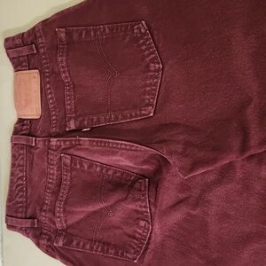 1997 Vintage Brick Red  Levis 550 28 Waist 9 Juniors